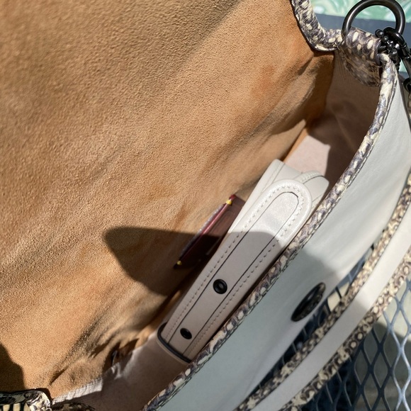 NWT Coach Soft Tabby - Chalk/Snakeskin - Picture 5 of 6